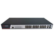 DS-3E2326P 24x POE | 2x 1 Gb Combo port | výkon 380 W | Plný management L2