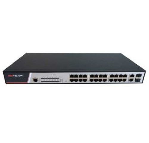 DS-3E2326P 24x POE | 2x 1 Gb Combo port | výkon 380 W | Plný management L2