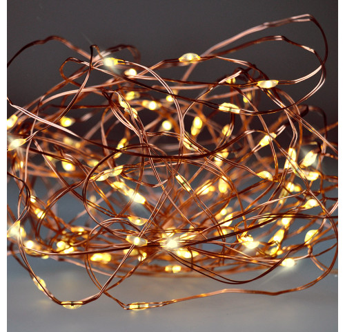 Solight vánoční řetěz měděný, 30x mini LED, 3m, 3 x AA, teplé světlo Solight vánoční řetěz měděný, 30x mini LED, 3m, 3 x AA, teplé světlo