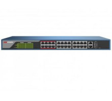 DS-3E1326P-E 24x POE | 24x 100 Mb/s | 2x 1 Gb Combo port | výkon 370 W | Web-management…