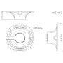 PFB301C -V2 stropní adaptér pro instalaci SD8A PFB301C -V2 stropní adaptér pro instalaci SD8A