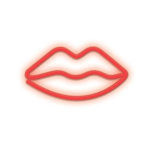 Dekorativní LED neon Rty červené