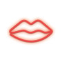Dekorativní LED neon Rty červené