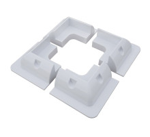 Držáky plastové rohové pro uchycení solárních panelů - bílé (4ks sada)