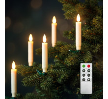 Solight sada LED svíček na vánoční stromek, 10x svíčka, dálkové ovládání, časovač, 1xAAA Solight sada LED svíček na vánoční stromek, 10x svíčka, dálkové ovládání, časovač, 1xAAA