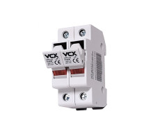 Pojistkový odpojovač VCX CFPV-32, 2P, 32A, 1kV se signalizací, na DIN lištu Pojistkový odpojovač VCX CFPV-32, 2P, 32A, 1kV se signalizací, na DIN lištu