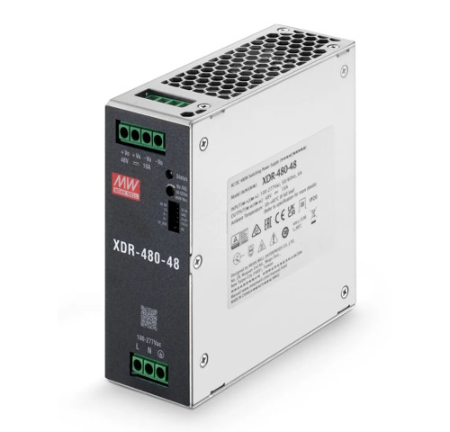 MEAN WELL XDR-480-48 Průmyslový prémiový zdroj na DIN lištu 480W 48V