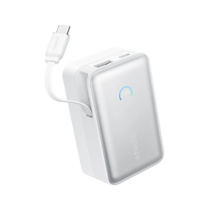 Powerbanka Anker Nano 10000mAh, 45W s kabelem USB-C bílá
