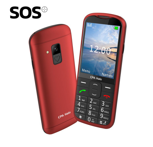 Telefon CPA Halo 28 Senior červený s nabíjecím stojánkem Telefon CPA Halo 28 Senior červený s nabíjecím stojánkem