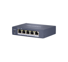 DS-3E0505HP-E 4x POE | 5x 1 Gb | výkon 65 W | Hi-POE port | bez managementu | dosah až…