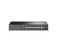Switch TP-Link ES220GP 16x GLan s PoE+, 2x GLan, 2x SFP, 150W, Omáda SDN