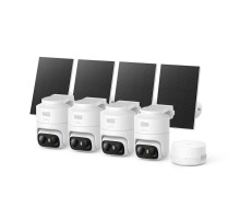 Venkovní kamera se solárním nabíjením Anker eufy C37 (sada 4ks+jednotka HomeBase Mini), 2K bílá