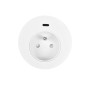 Solight vestavná zásuvka 1x 16A + USB-C 65W PD, 2m, bílá Solight vestavná zásuvka 1x 16A + USB-C 65W PD, 2m, bílá