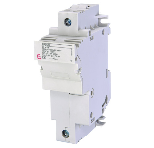 ETI pojistný odpínač EFD 22 1p se 2ks pojistek 63A k baterii