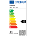 LED stropní svítidlo LEXA 12-18-24W, 3000 - 6000K, max. 2565Lm - černé