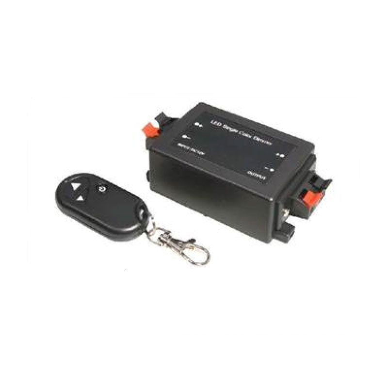 Stmívač pro jednobarevné LED pásky 12V/24V, 8A, RF dálkové ovládání