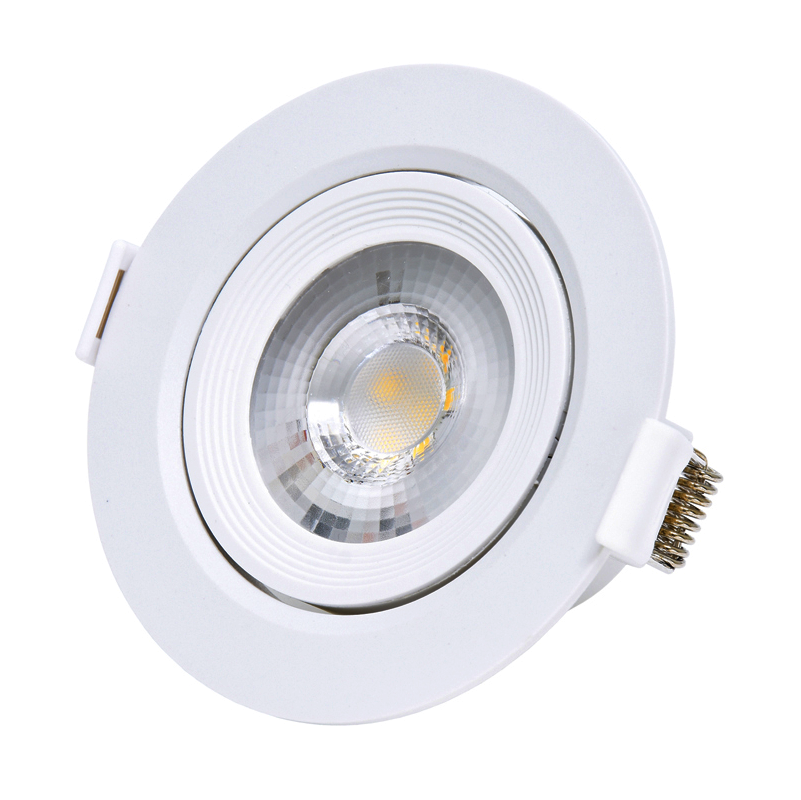LED vestavné bodové svítidlo - 5W, teplá bílá 2700K, 500Lm, kulaté