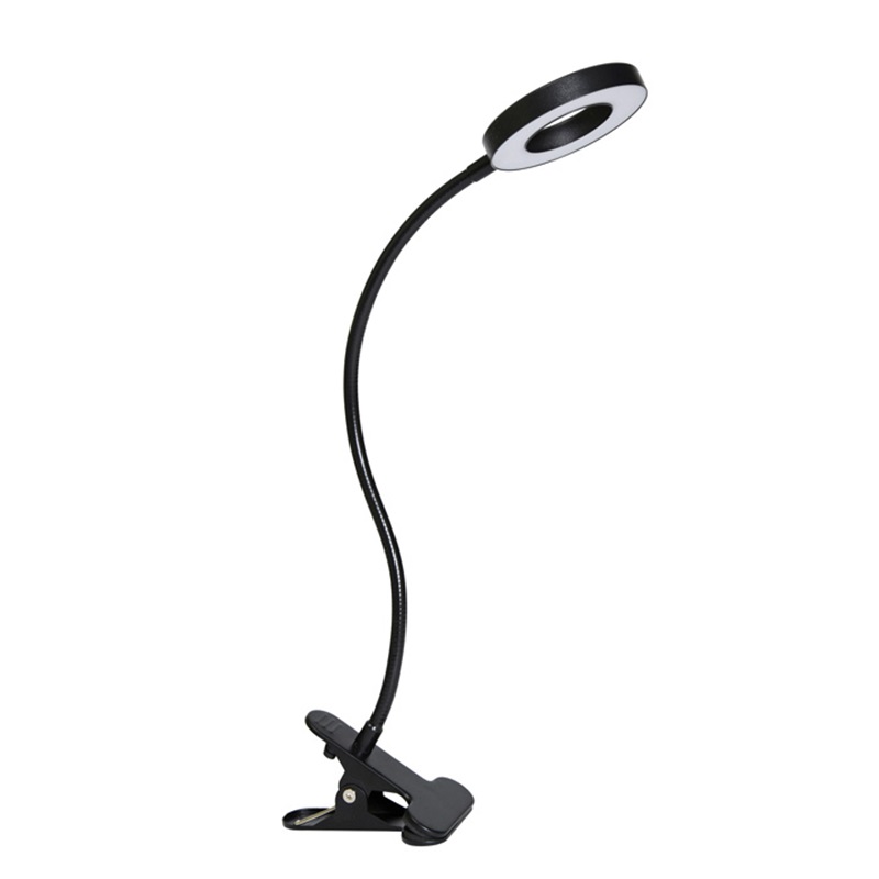 LED stmívatelná stolní lampa MILA- 8W, 300Lm, CCT 3000/6000K,černá ECOLITE