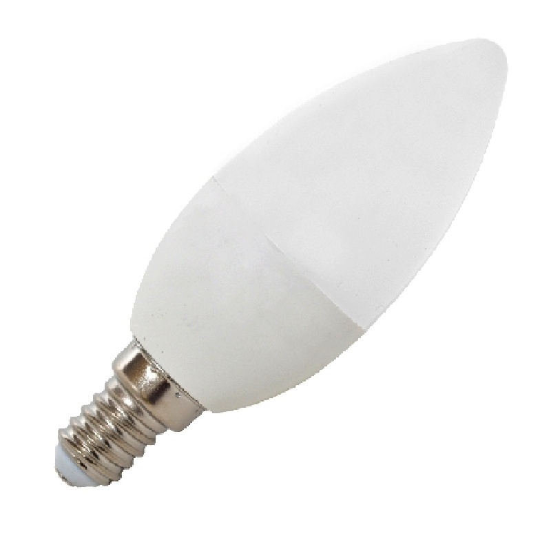 LED žárovka svíčka E14 C37 teplá bílá 7W 595Lm - Ecolite