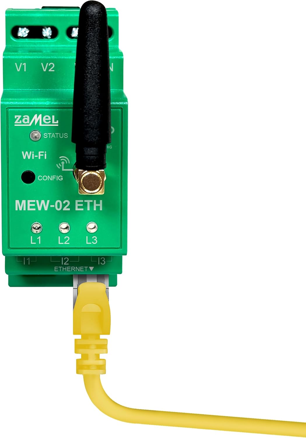 MEW-02 ETH - Oboustranné nepřímé měření spotřeby elektřiny s Wi-Fi a přes internet