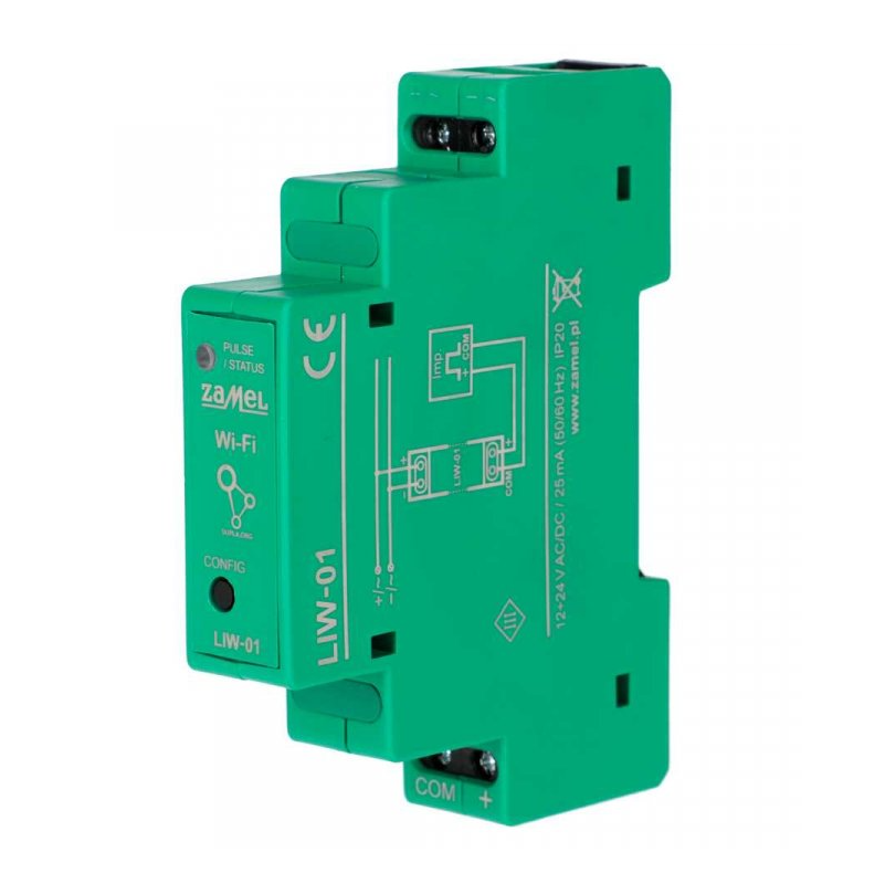 Zamel LIW-01 - Snímač pro odečítání spotřeby energie, vody, plynu přes Wi-Fi a Internet