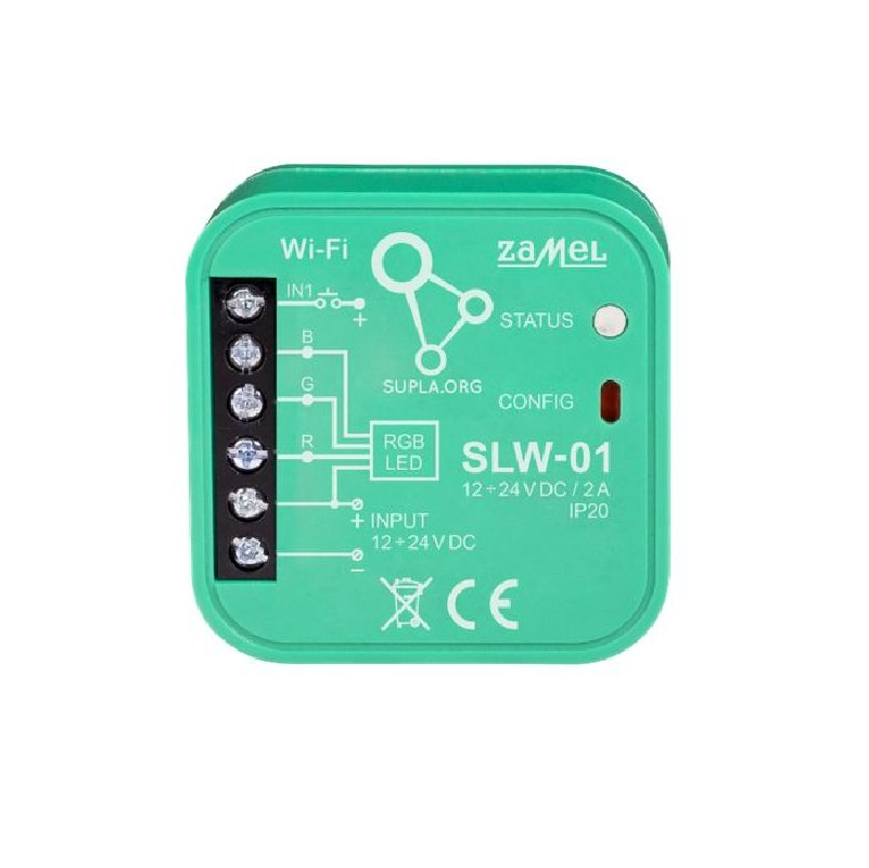 SLW-01 - Wi-Fi ovládání barevných RGB LED svítidel, SUPLA