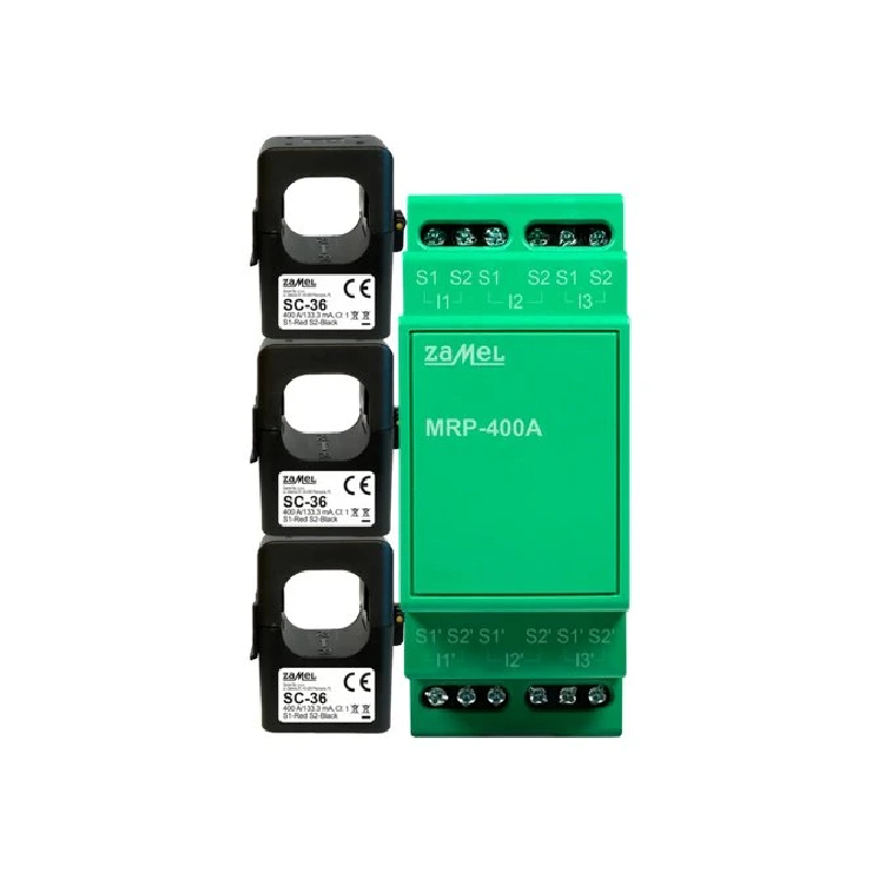 MRP-400A - Rozšiřující modul pro SUPLA MEW-01, 3x SC-36, měření do 400 A
