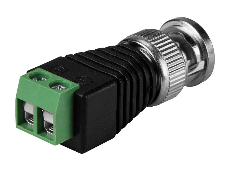 Redukce BNC konektoru na svorkovnici pro 2 vodiče, samec FK technics