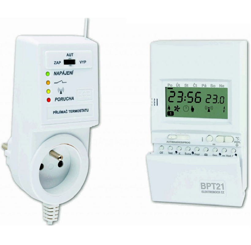 BT21 - Set bezdrátového termostatu s přijímačem - Elektrobock