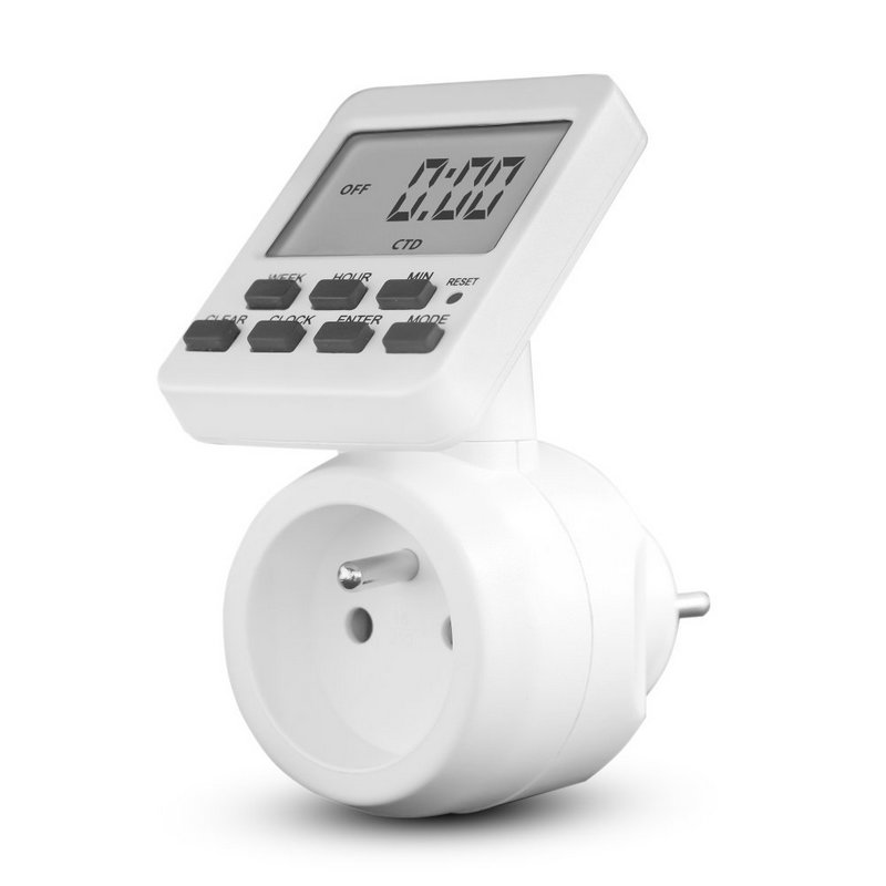 ZSD15 - Digitální spínací zásuvka, otočný LCD