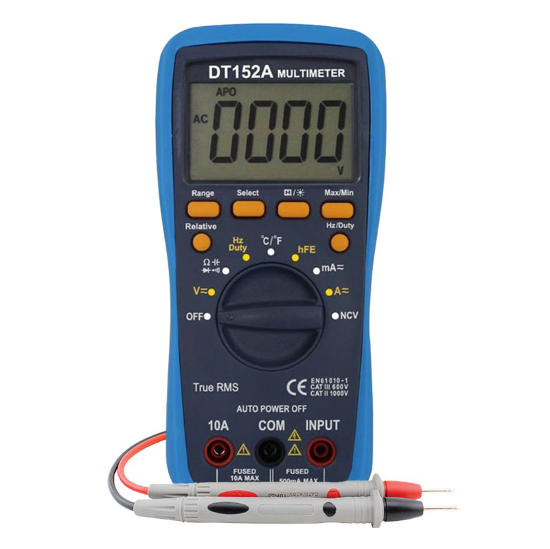 Digitální multimetr FK152A měření základních veličin + teploty, kapacity a frekvence FK technics