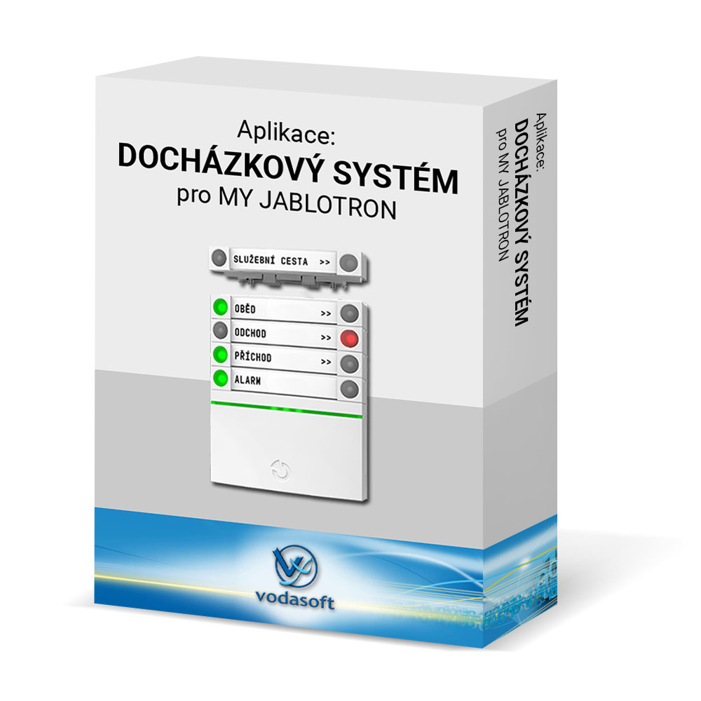 Docházkový systém pro MyJABLOTRON, licence pro 1PC, 10 uživatelů