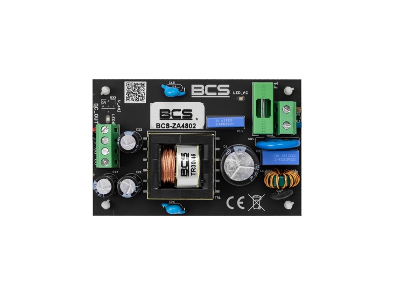 BCS-ZA4802 napájecí zdroj 48 V – výkon 90 W, výstupní napětí 48 V DC (±3 %), účinnost…