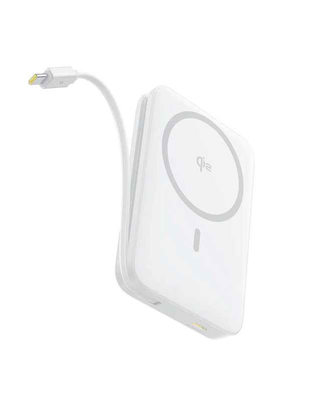 Bezdrátová powerbanka Baseus PicoGo Qi2 10000mAh, 27W, s kabelem USB-C bílá