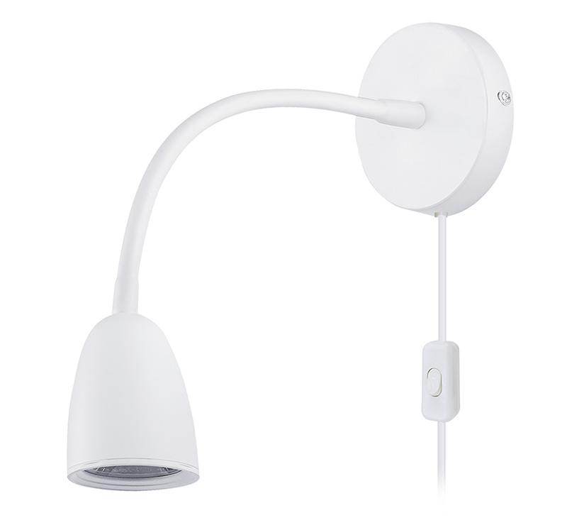 Solight LED nástěnná lampička, stmívatelná, 4W, 280lm, 3000K, bílá