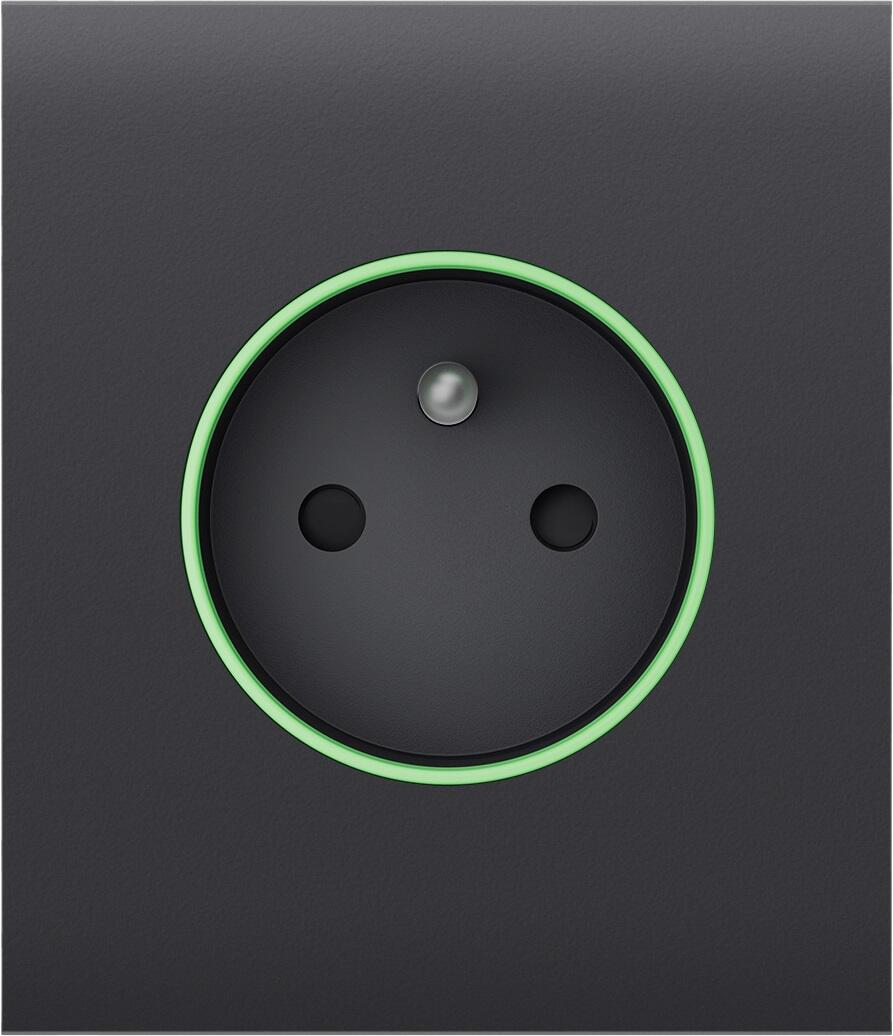 CenterCover (type E), přední panel pro Outlet, graphite