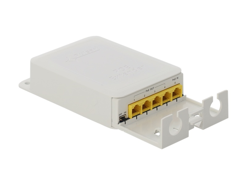 EXT-POEG4-OTD LAN a PoE extender, 1x RJ-45 vstup, 4x RJ-45 výstup, LAN 10/100/1000Mbps,…