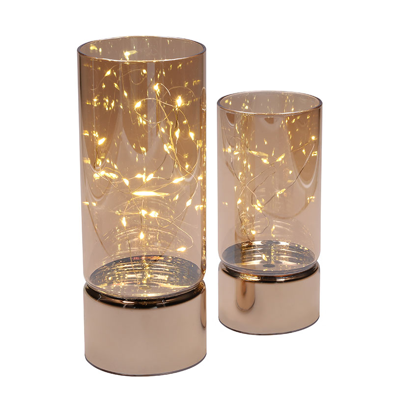 Solight sada dvou vánočních LED světélek, 15/20cm, 30x LED, AA baterie