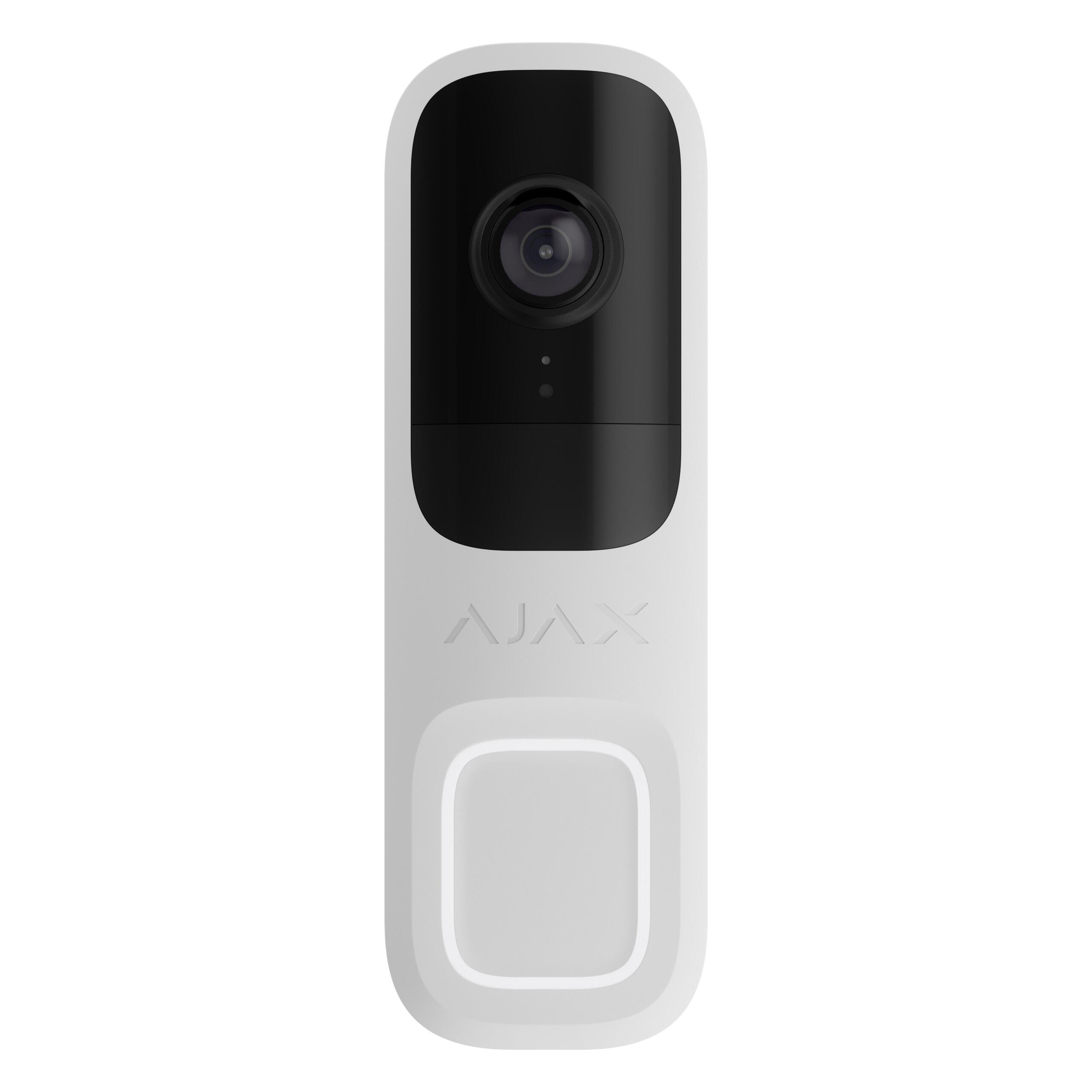 Doorbell, 4 Mp, 155°, IR 6m, AI Analytics, Wi-fi, H.264, HDR, PIR detektor, IP54, 12VDC/24VAC, bílá