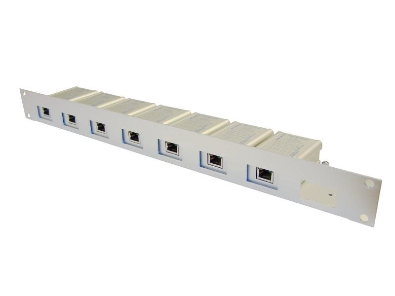 4-500-211 PATCH-8-101M, patch panel pro instalaci až 8 kusů OVP-1000M-BOX, OVP-100M…