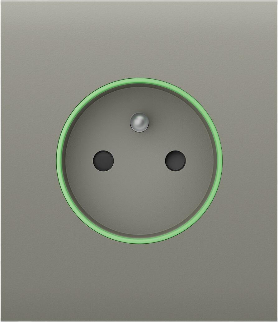 CenterCover (type E), přední panel pro Outlet, olive