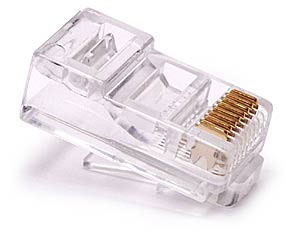 Konektor RJ45 8/8 3u drát kulatý