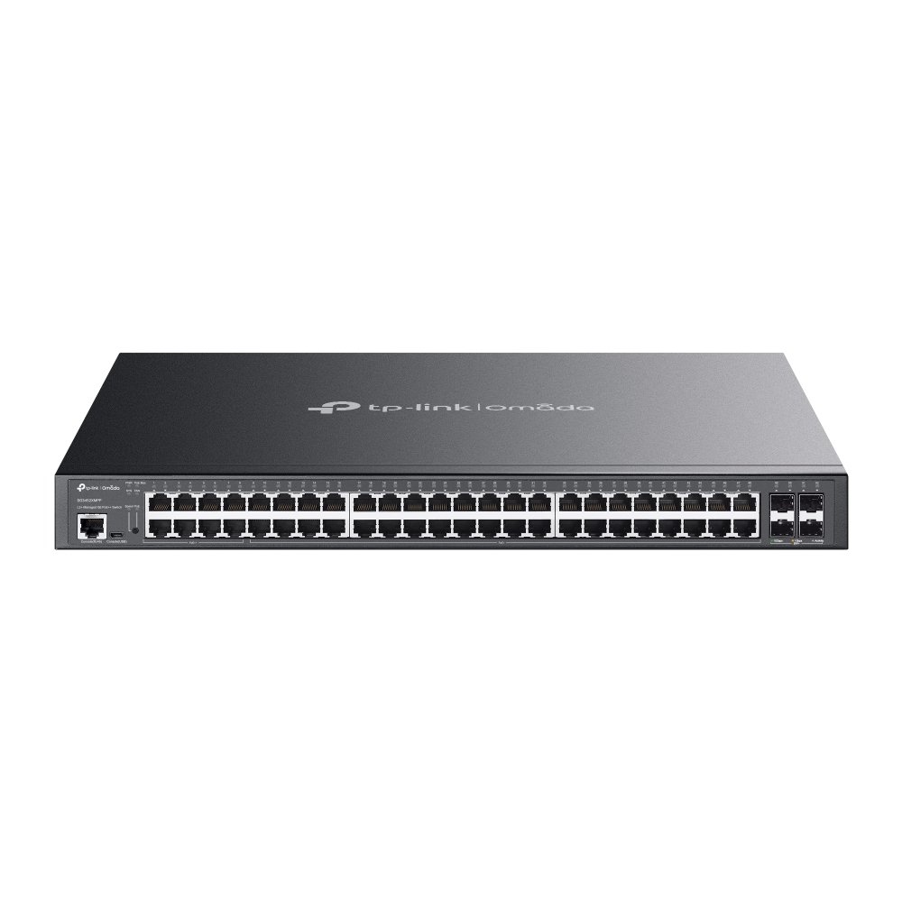 Switch TP-Link SG3452XMPP 40x GLan s POE+, 8x GLan s PoE++, 4x SFP+, 750W, 19", Omáda SDN