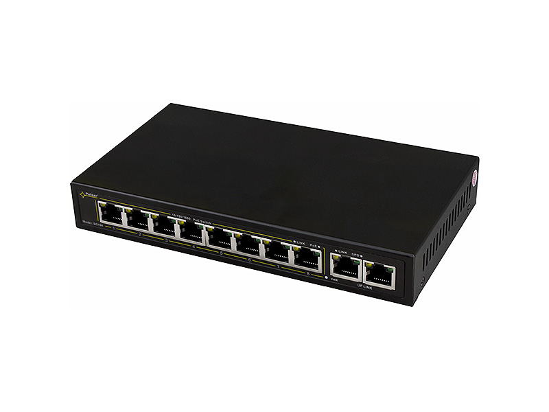 SG108 8x POE | 10x 1 Gb | výkon 90 W | bez managementu | dosah až 100 m