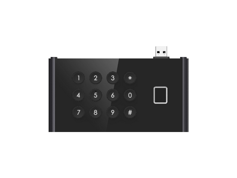 DS-KDM9403-FKP Přídavný modul klávesnice a čtečky otisků prstů pro dveřní jednotku DS…