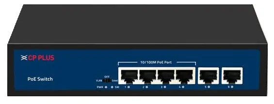 CP-DNW-GPU4G2-48-V3 Čtyřportový 10/100/1000 Mbps PoE switch s 2x 1000 Mbps uplinkem