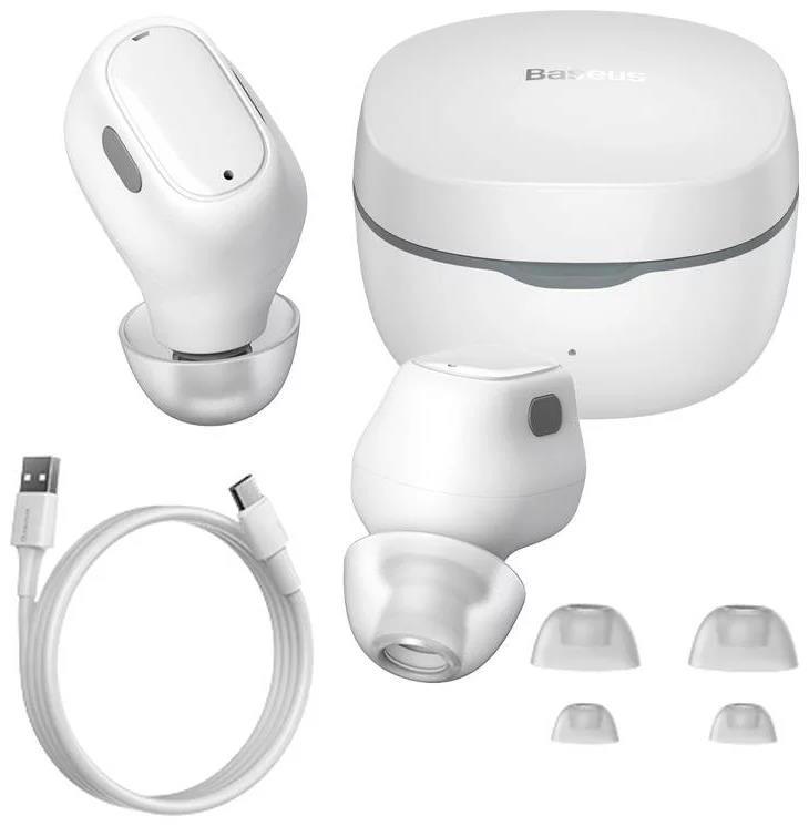 Bluetooth sluchátka Baseus Bowie WM01 bílá