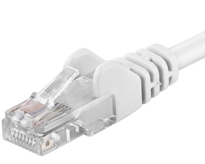 PremiumCord Patch kabel UTP RJ45-RJ45 CAT6 0.5m bílá