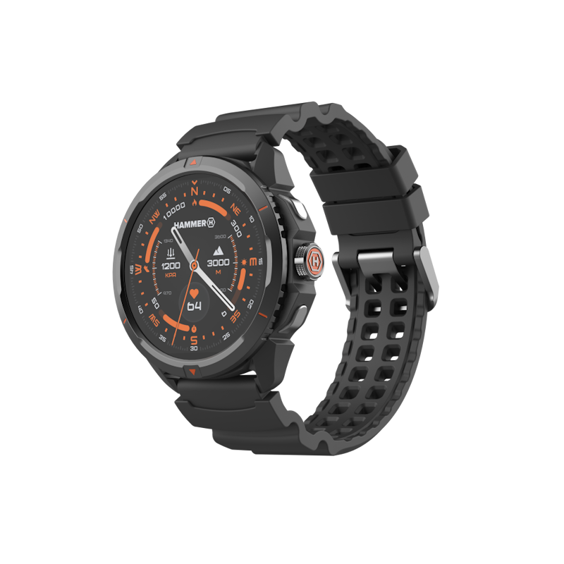 Chytré hodinky Hammer Watch 2 oranžovo-černé
