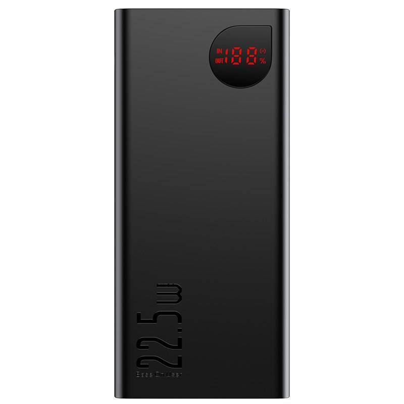 Powerbanka Baseus Adaman Metal 20000mAh, 22,5W černá